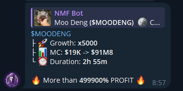 MOODENG token result