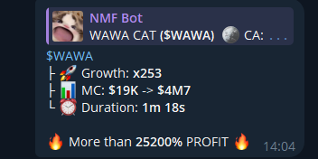 WAWA token result